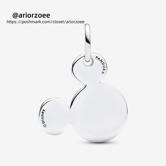 Pandora Disney Mickey Mouse Engravable Dangle Charm - Picture 3 of 6